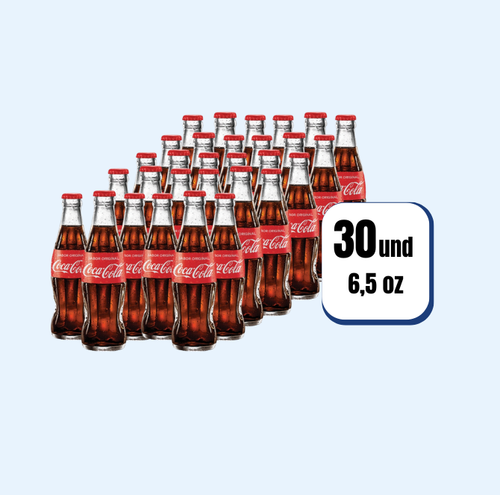 Gaseosa Coca Cola Retornable 6.5 Oz 30 Und