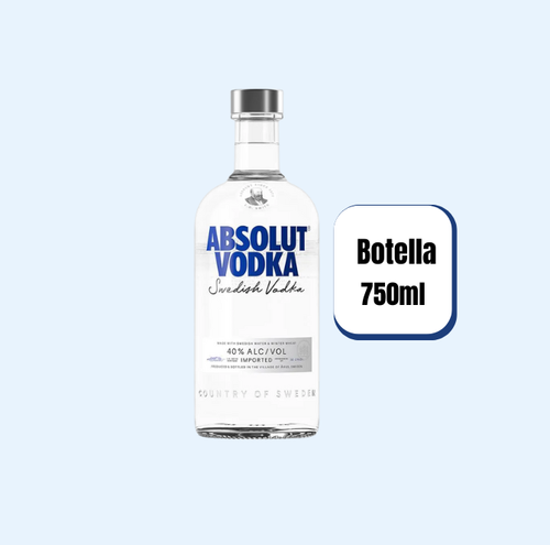 Vodka Absolut Blue Botella 750ml