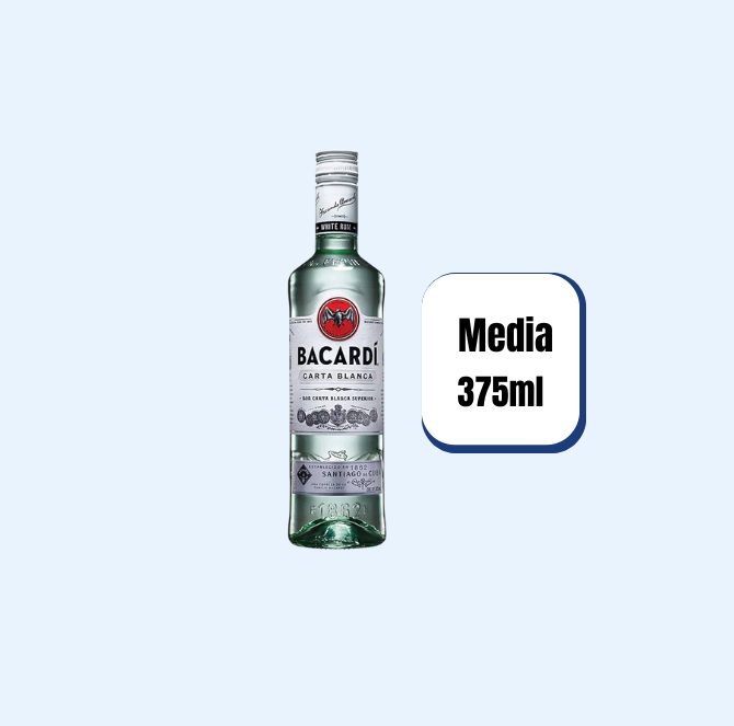 Ron Bacardí Carta Blanca Botella 375ml