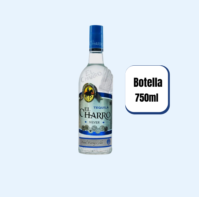 Tequila El Charro Silver Botella 750ml