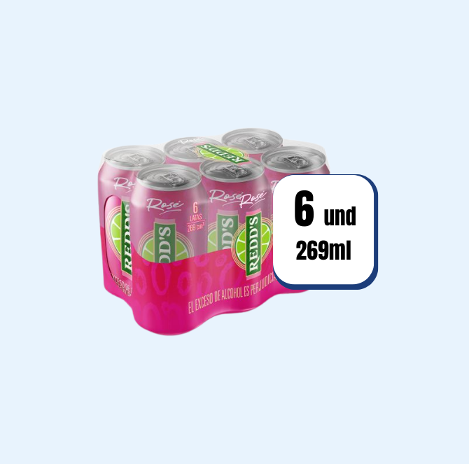 Cerveza Redds Rosé Lata 269ml 6 Und