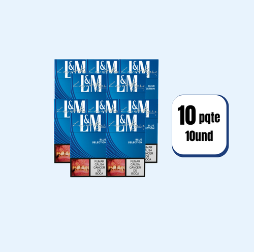 Cigarrillo Cartón L Y M Azul Selection 10 Paquetes 10 Und