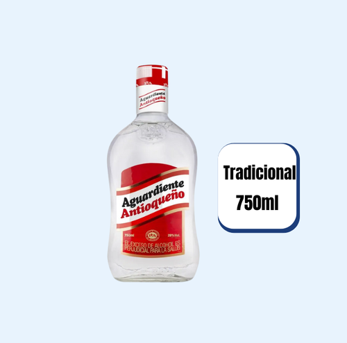 Aguardiente Antioqueño Tapa Rojo Botella 750ml