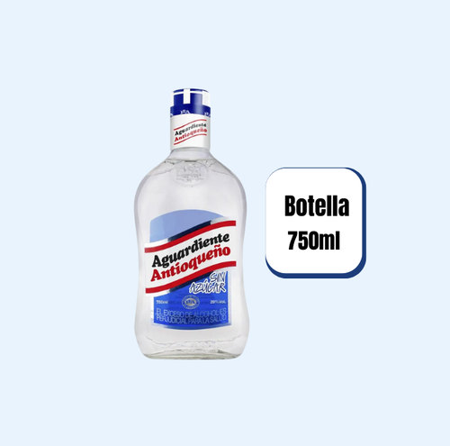 Aguardiente Antioqueño Tapa Azul Botella 750ml