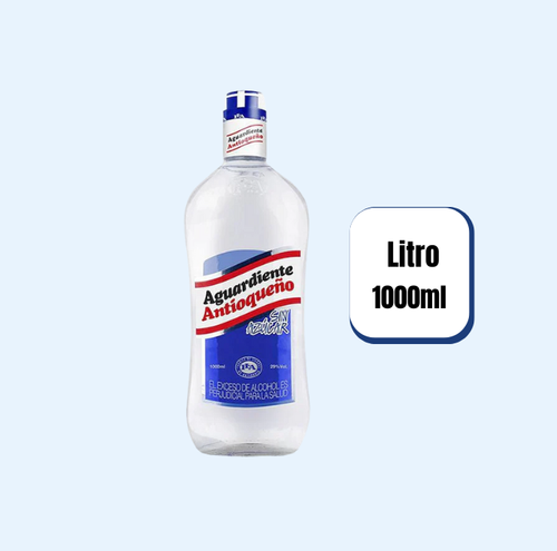 Aguardiente Antioqueño Tapa Azul Litro 1000ml