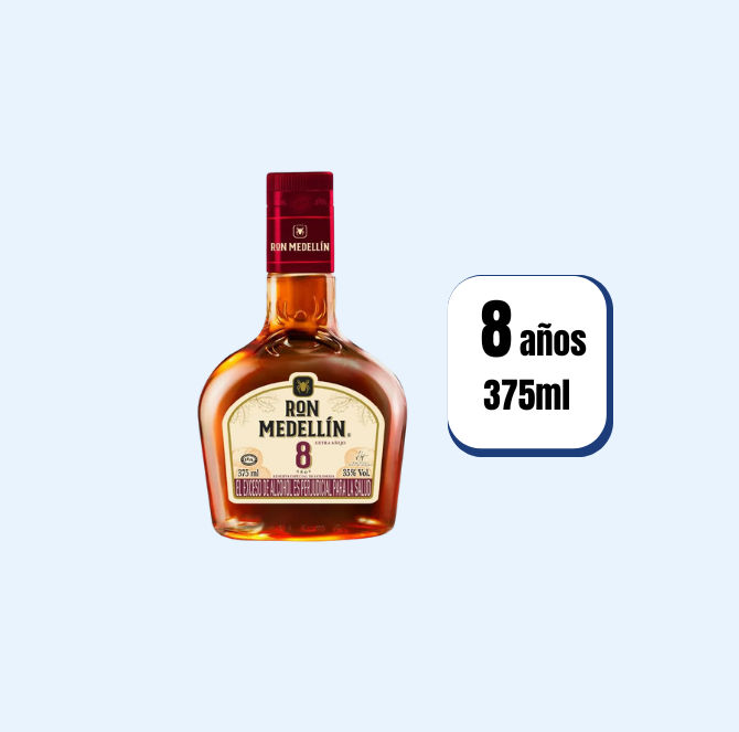 Ron Medellín Extra Añejo 8 Años Media 375ml