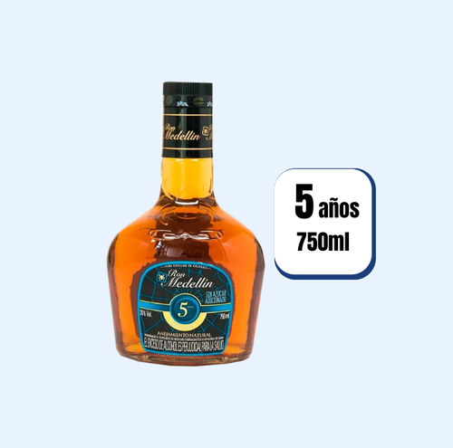 Ron Medellín Extra Añejo 5 Años Botella 750ml