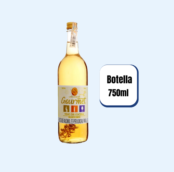 Vino Blanco Gourmet de Cocina Botella 750ml