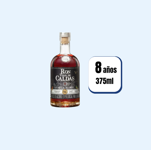 Ron Viejo De Caldas Añejo 8 Años Botella 375ml