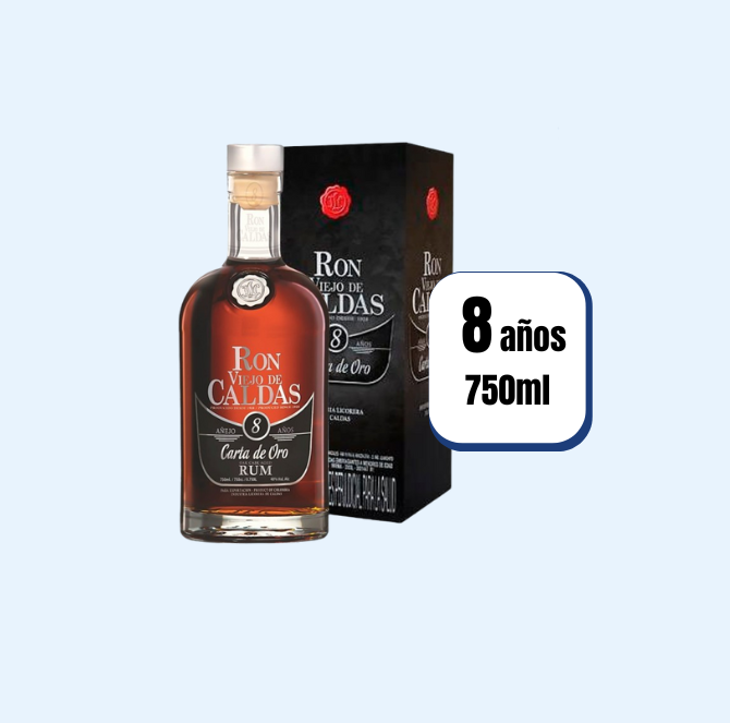 Ron Viejo De Caldas Añejo 8 Años Botella 700ml