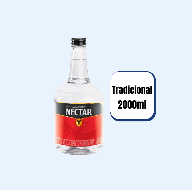 Aguardiente Nectar Tradicional Garrafa 2000ml