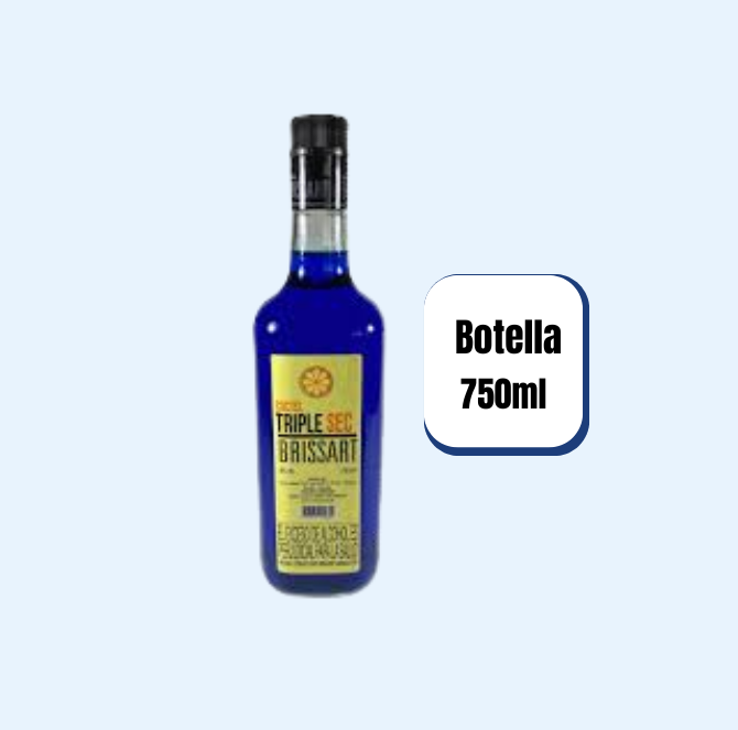 Base Cóctel Triple Sec Azul Brissart Botella 750ml