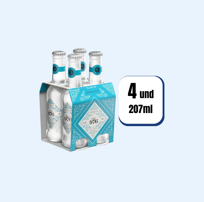Agua Tónica Mil 976 Ocean 207ml 4 Und