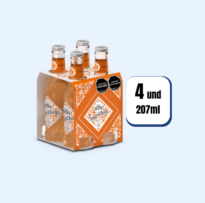 Agua Tónica Mil 976 Toronja 207ml 4 Und