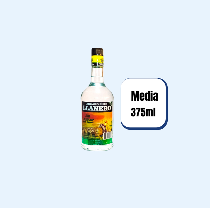 Aguardiente Llanero Media 375ml