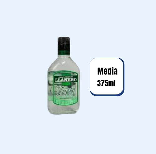 Aguardiente Llanero Ligero Media 375ml
