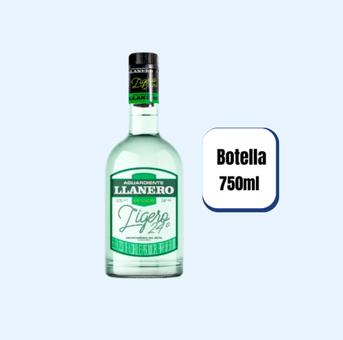 Aguardiente Llanero Ligero Botella 750ml