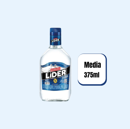 Aguardiente Líder Azul Media 375ml