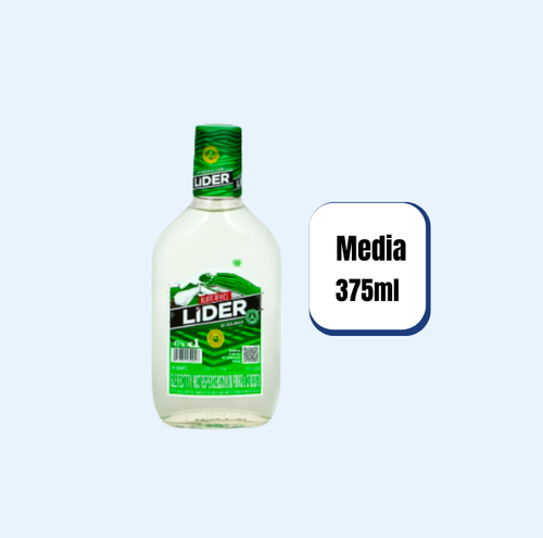 Aguardiente Líder Verde Media 375ml