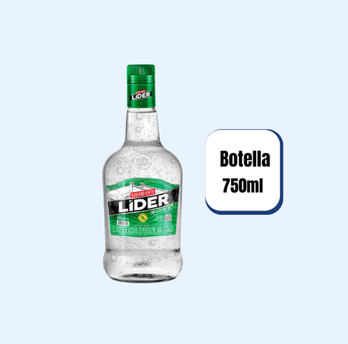 Aguardiente Líder Verde Botella 750ml