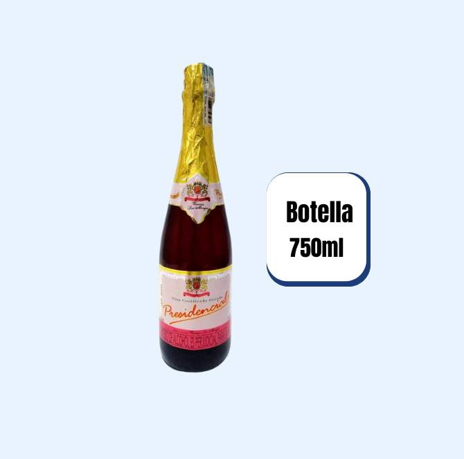 Vino Gasificado Presidencial Rosado Botella 750ml