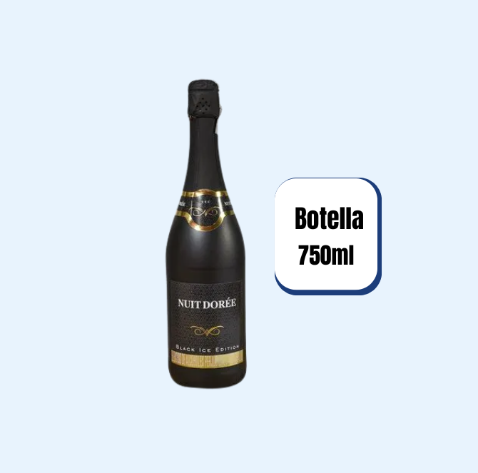 Vino Espumoso Nuit Dorée Blanco Sec Black Ice Botella 750ml