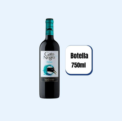Vino Gato Negro Malbec Botella 750ml