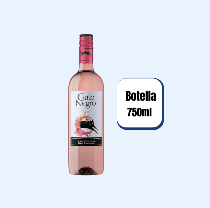 Vino Gato Negro Rosé Botella 750ml