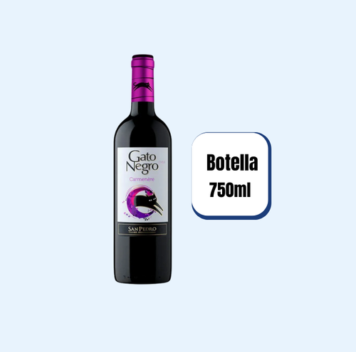 Vino Gato Negro Carmere Botella 750ml