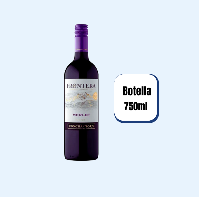 Vino Frontera Merlot Botella 750ml