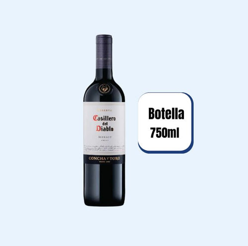 Vino Casillero Del Diablo Merlot Botella 750ml