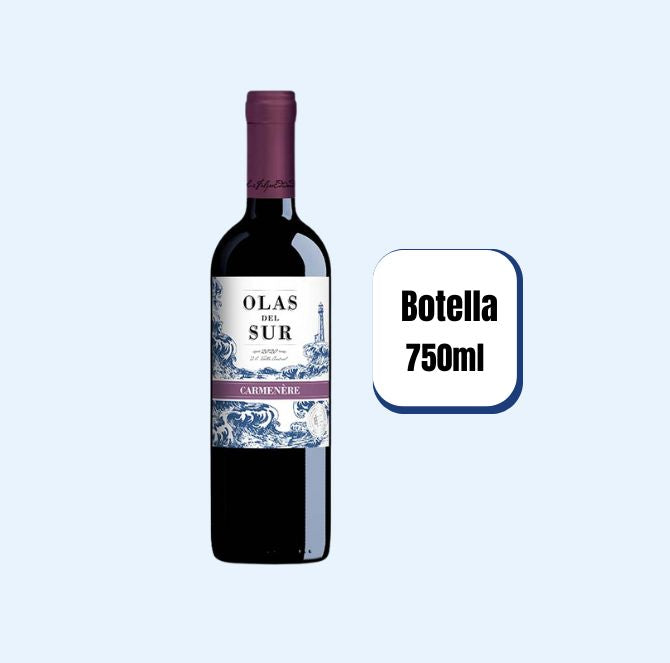 Vino Olas Del Sur Carmenere Botella 750ml