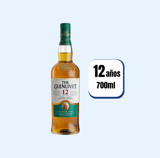 Whisky The Glenlivet 12 Años Botella 700ml