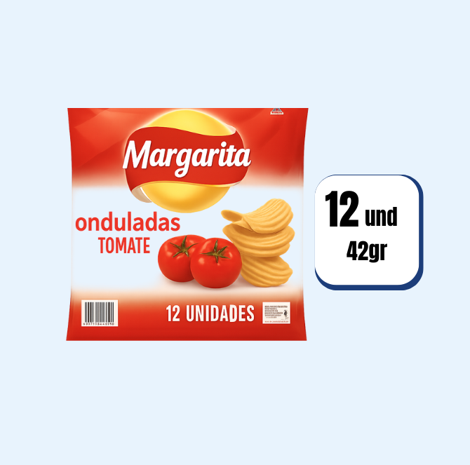Papas Margarita Tomate 36gr 12 Und