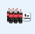 Gaseosa Coca Cola Pet 2.25 Litros 8 Und