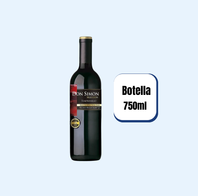 Vino Tinto Don Simon Tempranillo Botella 750ml
