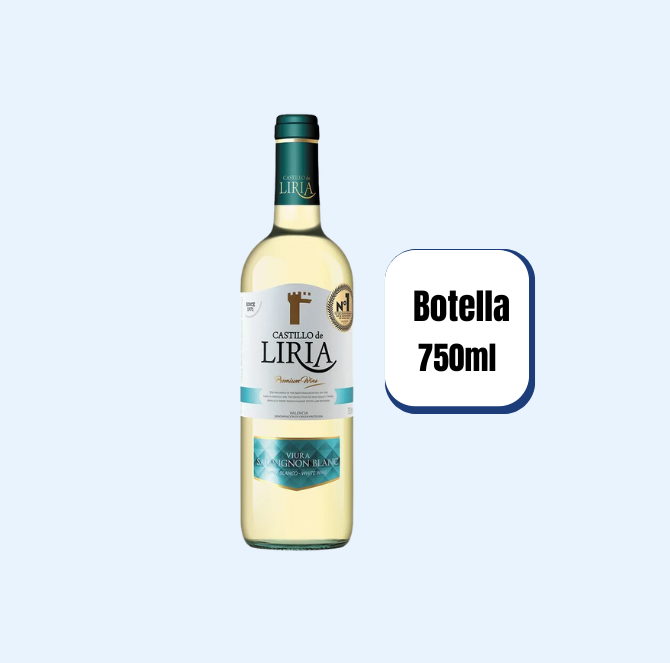 Vino Blanco Castillo De Liria Sauvignon Blanc Botella 750ml