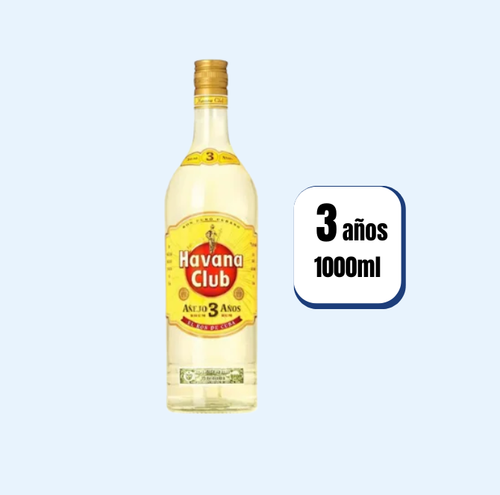 Ron Havana Club 3 Años Blanco Botella 1000ml
