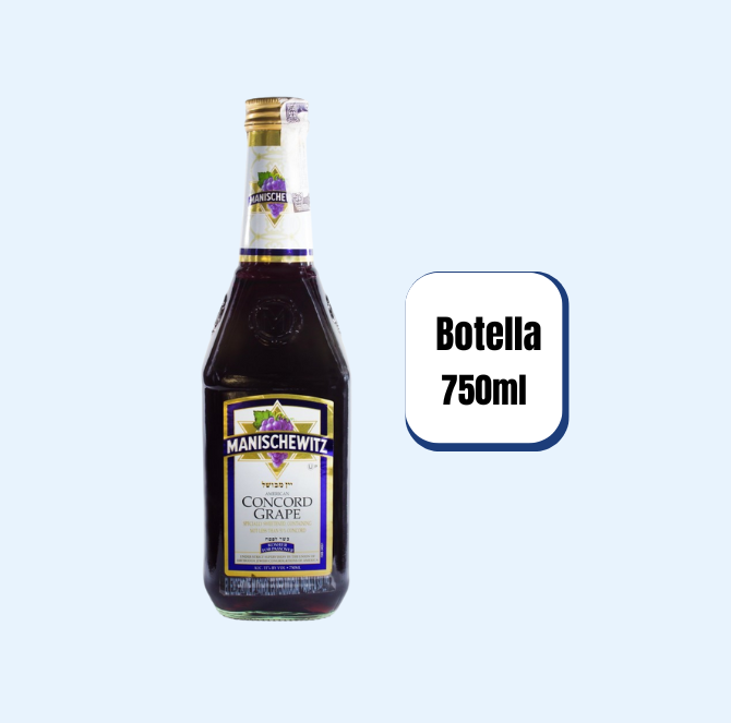 Vino Dulce Manischewitz Concord Botella 750ml
