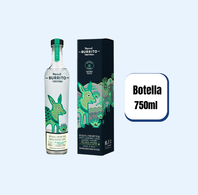 Mezcal Burrito Fiestero Ensamble Botella 750ml
