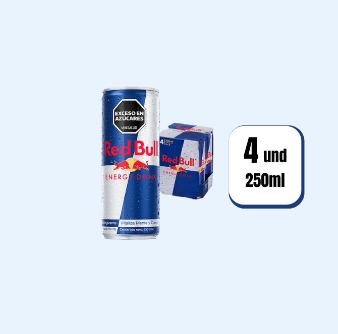Energizante Red Bull Lata 250ml 4 Und