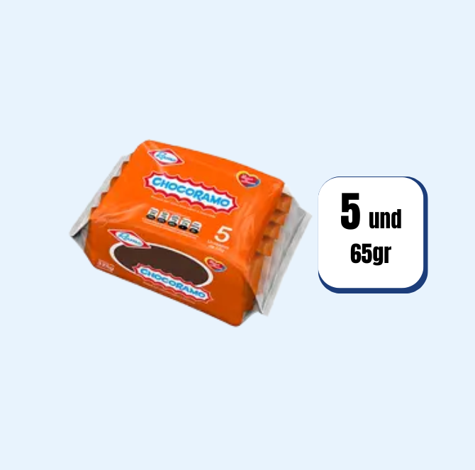 Ponque Chocoramo 65gr 5 Und